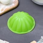 Форма силиконовая для выпечки «Округлый цветок» 8×8×2,5 см, цвет МИКС - Фото 2