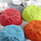 Форма силиконовая для выпечки Доляна «Подсолнух», 20 см, с ручками, цвет МИКС - Фото 4