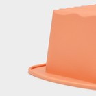 Форма для выпечки Доляна «Хлеб. Полосы», силикон, 27,5×13,5×7 см (внутренний 23,5×10), цвет персиковый - Фото 5