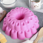 Форма силиконовая для выпечки «Немецкий кекс. Иллюзия», 25×14 см, цвет МИКС - Фото 1