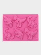 Форма для выпечки Доляна «Животные.Динозавры», силикон, 29×21 см, 6 ячеек (10.4×7.2 см), розовая - Фото 2