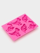 Форма для выпечки Доляна «Животные.Динозавры», силикон, 29×21 см, 6 ячеек (10.4×7.2 см), розовая - Фото 3