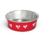 Миска металлическая Triol «Сердца» на резинке, 250 мл, микс 5532477