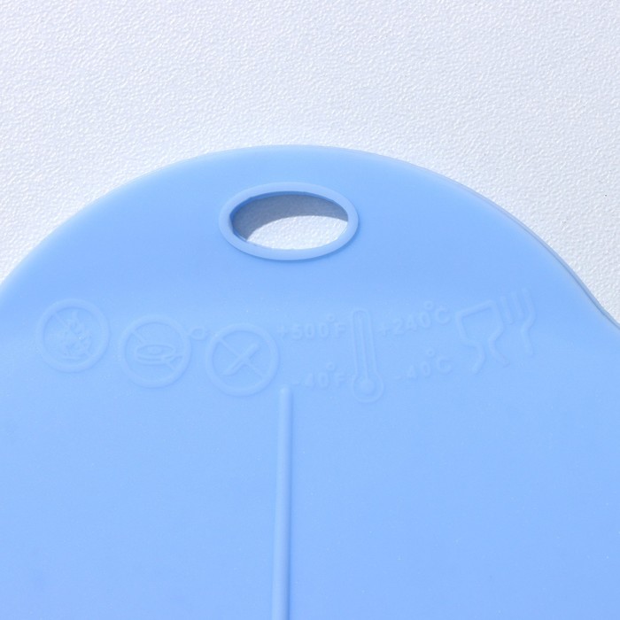 Крышка для хранения Доляна «Симпл», силикон, d=21 см, цвет голубой - фото 1905323044