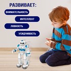 Робот на пульте управления IQ BOT GRAVITONE, радиоуправление, интерактивный, русское озвучивание, цвет синий - Фото 4