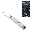 Лазерная указка, с карабином, дальность 1 км, от батареек 3×LR44, 7.3×1.2 см, серебряная - Фото 1