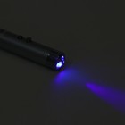 Лазерная указка, с карабином, дальность 1 км, от батареек 3×LR44, 7.3×1.2 см, серебряная - Фото 4