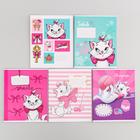 Тетрадь в клетку 12 листов, 5 видов МИКС, обложка мелованный картон, «Коты аристократы» - Фото 3