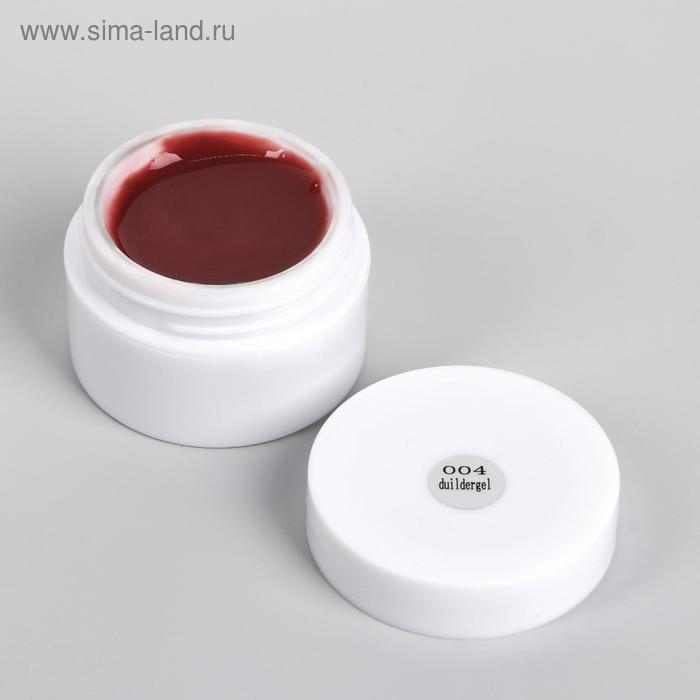 Fiber Gel для наращивания ногтей, со стекловолокном, камуфлирующий, LED/UV, 15 мл, розовый (4) - Фото 1