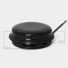 Сковорода- гриль Healthy grill, d=33 см, эмалированное покрытие, цвет чёрный - фото 4316440