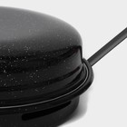 Сковорода- гриль Healthy grill, d=33 см, эмалированное покрытие, цвет чёрный - Фото 5