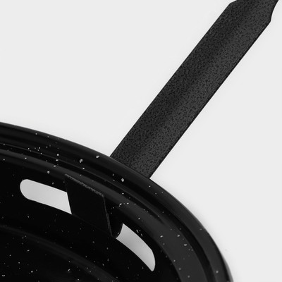 Сковорода-гриль Healthy grill, d=33 см, эмалированное покрытие, чёрная