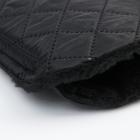 Варежки-муфты на ручку коляски, 2 шт., стеганные, цвет черный - Фото 4