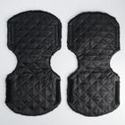 Варежки-муфты на ручку коляски, 2 шт., стеганные, цвет черный - Фото 5