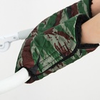 Муфта на ручку коляски, стеганная, камуфляж - Фото 3