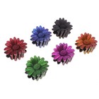 краб для волос цветочный яркий 8 см гербера, микс - Фото 2