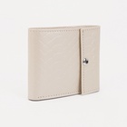 Кошелёк женский на кнопке, цвет молочный - Фото 2