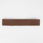 Ремень женский, ширина 5,5 см, резинка, пряжка серебро, цвет коричневый 5140655