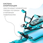 Снегокат Nika Snowdrive, СНД3/SD12, цвет голубой/чёрный - Фото 4