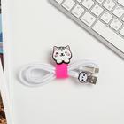 Набор держатель для провода и кабель USB Android Oh, my cat, 1 м - Фото 2