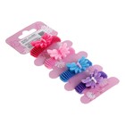 резинка для волос махрушка декор набор 4 шт бабочка - Фото 2