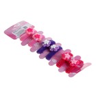 резинка для волос махрушка декор набор 6 шт цветочек - Фото 2