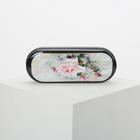 Футляр для очков, цвет чёрный, «Нежная роза» - Фото 1