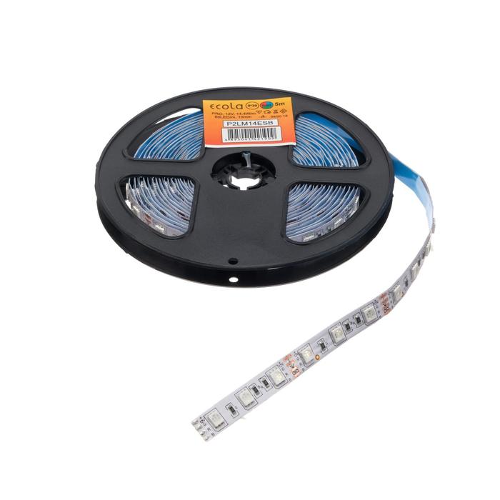 Светодиодная лента Ecola PRO 5 м, IP20, SMD5050, 60 LED/м, 14.4 Вт/м, 12 В, RGB - фото 1926144955