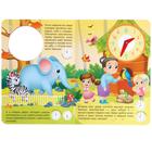 Книга с часиками картонная «Когда в зоопарке обед?» 10 стр. - Фото 3