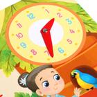 Книга с часиками картонная «Когда в зоопарке обед?» 10 стр. - Фото 4