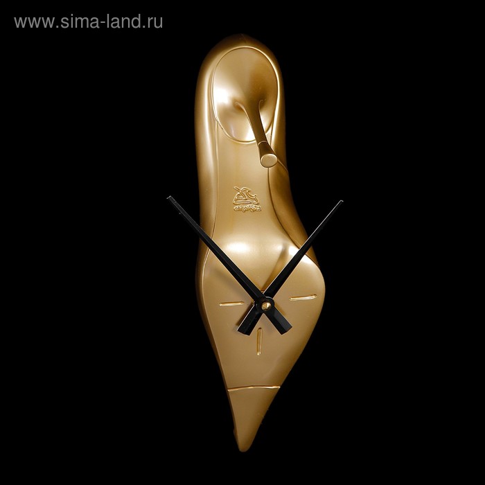 Часы настенные "Золотая туфелька", 30 × 8,5 × 14 см - Фото 1