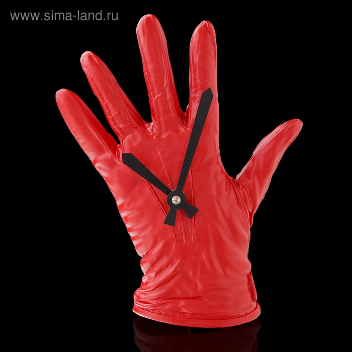 Часы настенные "Перчатка красная", 4,5 × 16 × 22 см - Фото 1