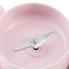 Блендер Kitfort КТ-3002, портативный, 50 Вт, 0.26 л, 1 скорость, розовый - фото 51634646