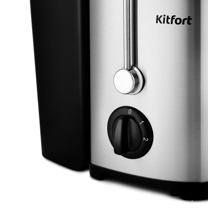 Соковыжималка Kitfort КТ-1116, центробежная, 600 Вт, 550 мл, 2 скорости, серебристая - фото 51333923