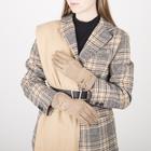 Перчатки женские безразмерные, без утеплителя, для сенсорных экранов, цвет бежевый - Фото 2