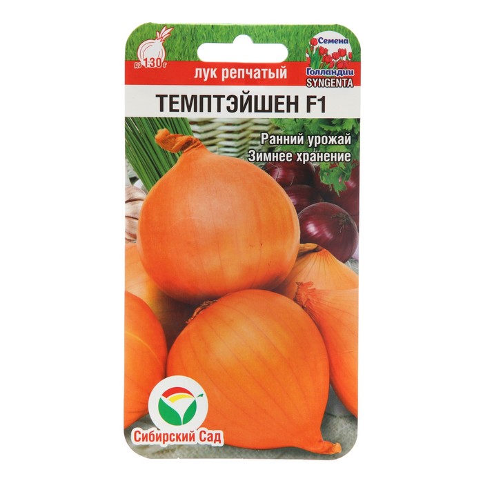 Семена Лук репчатый "Темптэйшен", F1, 100шт. - Фото 1