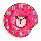 Часы настенные "Пончик", дискретный ход, d-23.5 см - фото 9127044