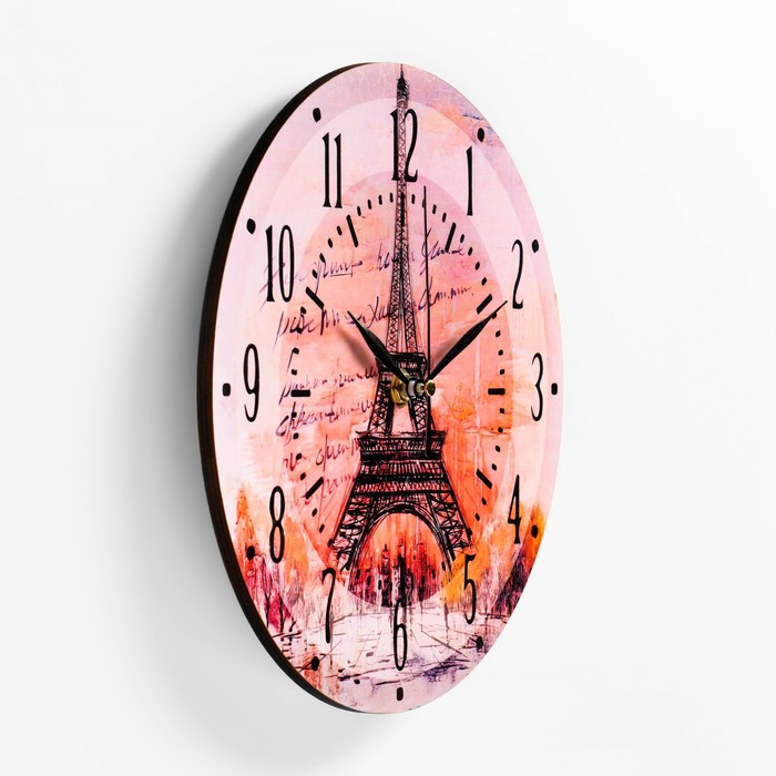 Часы настенные "Париж", дискретный ход, d-23. см - фото 1926145434