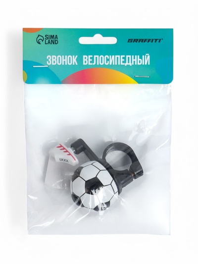 Звонок велосипедный GRAFFITI «Гоол», ударный