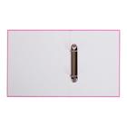 Папка на 2 кольцах А5, Hatber NEWtone, 35 мм, 1500 мкм, розовая, с рисунком - Фото 4