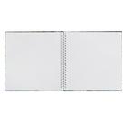 Скетчбук А4, 60 листов на гребне, 210 х 210 мм, SketchBook For Art, твёрдая обложка, белый блок 120 г/м2 - Фото 2