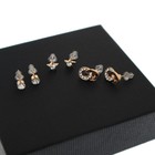 Женский подарочный набор Bolingdun 2 в 1: наручные часы, серьги, d=2.8 см - Фото 5