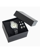 Женский подарочный набор Bolingdun 4 в 1: наручные часы, серьги, d=2.8 см - Фото 4