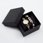 Женский подарочный набор "Майоми" 2 в 1: наручные часы, браслет, d-2.5 см - фото 318427752