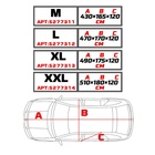 Тент автомобильный CARTAGE, водонепроницаемый, полиэстер, XL, 490×180×150 см 5277313 - фото 13406014