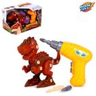 УЦЕНКА Конструктор винтовой «Велоцераптор», с электрическим шуруповёртом 5523713