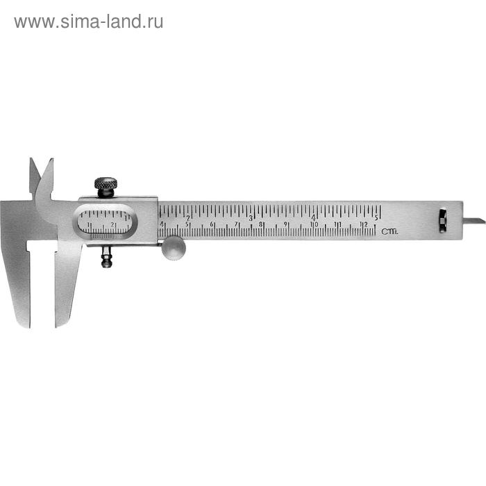 Штангенциркуль "СИБИН" 3443, стальной, 125 мм - Фото 1
