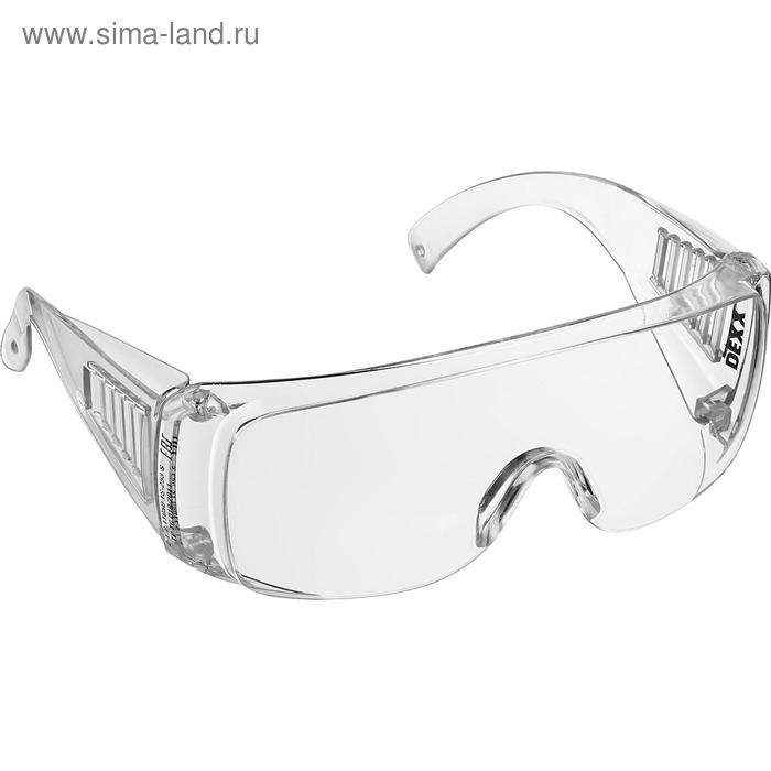 Очки защитные DEXX 11050_z01, открытого типа, с боковой вентиляцией, прозрачные - Фото 1