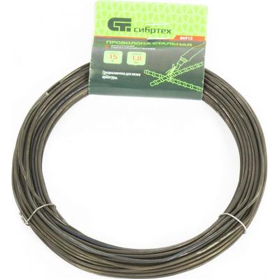 Проволока «Сибртех» стальная 15 м, вязальная, термообработанная 1.8 мм