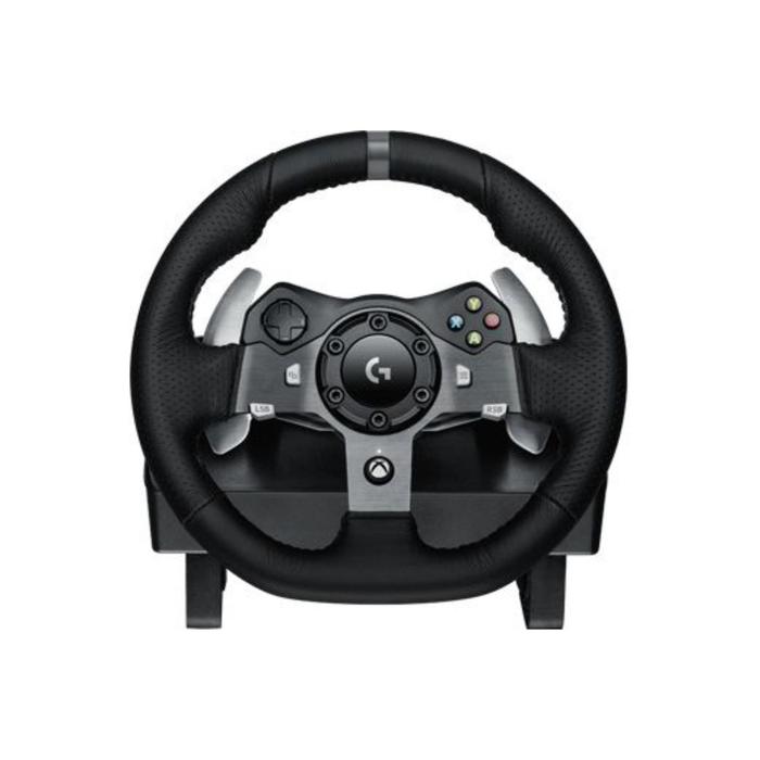 Руль Logitech G920 Driving Force, проводной, с педалями, USB, черный - фото 51478891